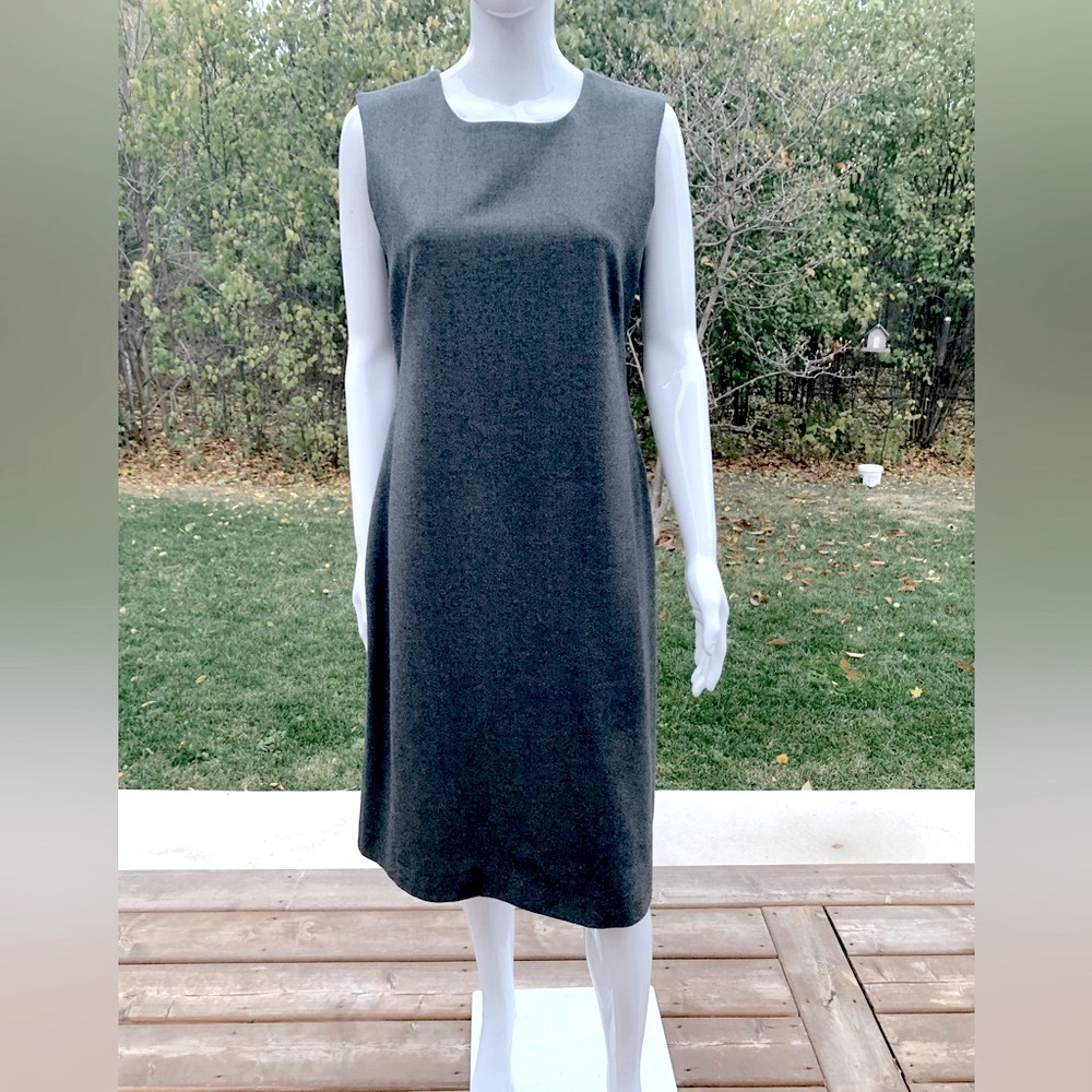Beymen 96% fine wool gray dress sleeveless straight style at knee Eu 44 US 12